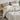 MooMee 100% Washed Cotton Striped Duvet Cover Set Linen Like Textured Breathable 3pcs - MooMee
