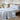 MooMee Striped Sheet Set 100% Washed Cotton Linen Like Textured Breathable Soft Lightweight
